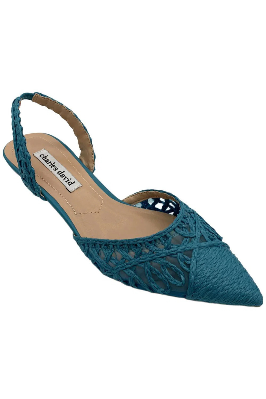 Charles by Charles David Women's Artiste Slingback Heel Turquoise - Medium